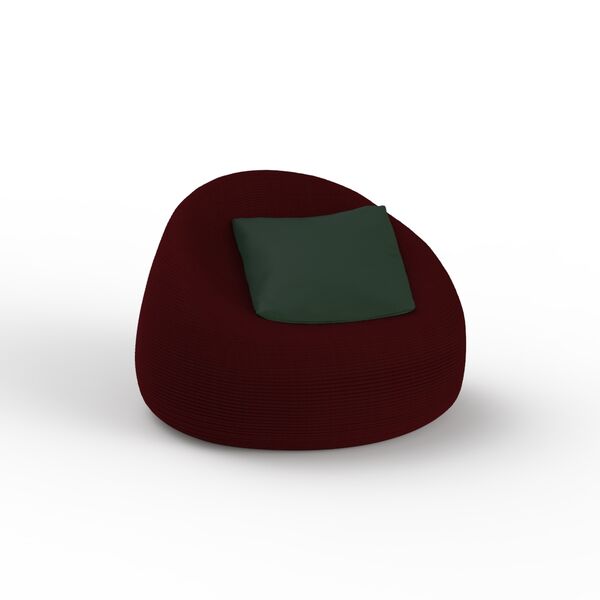 Pouf Armchair Fabric Brown_02