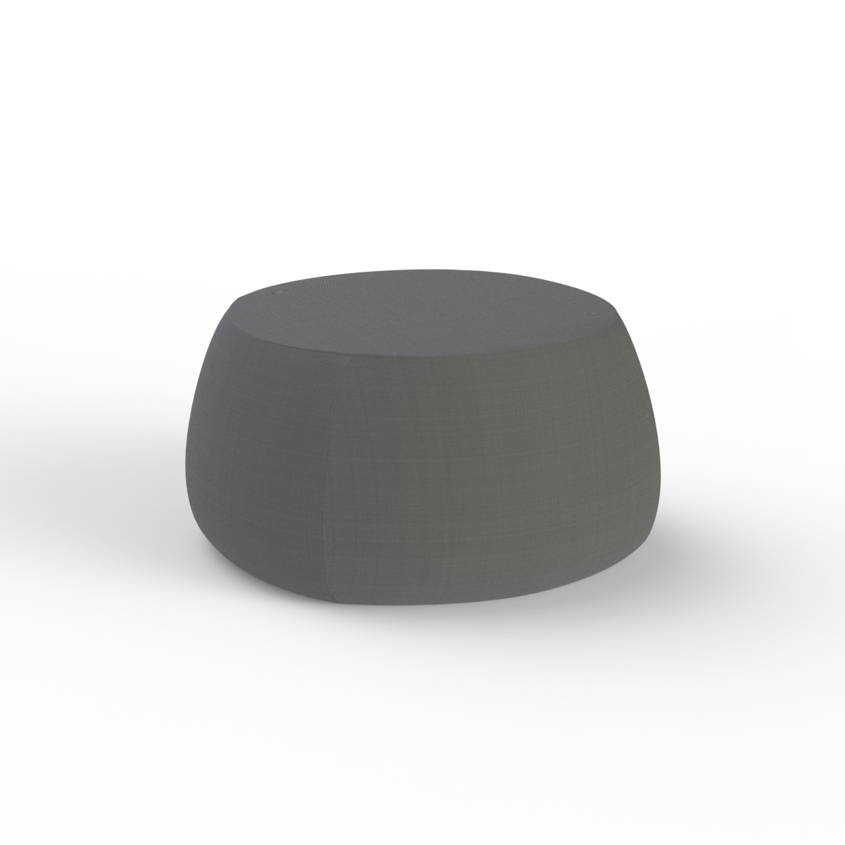 Fabric Gray Pouf 03 3D Model