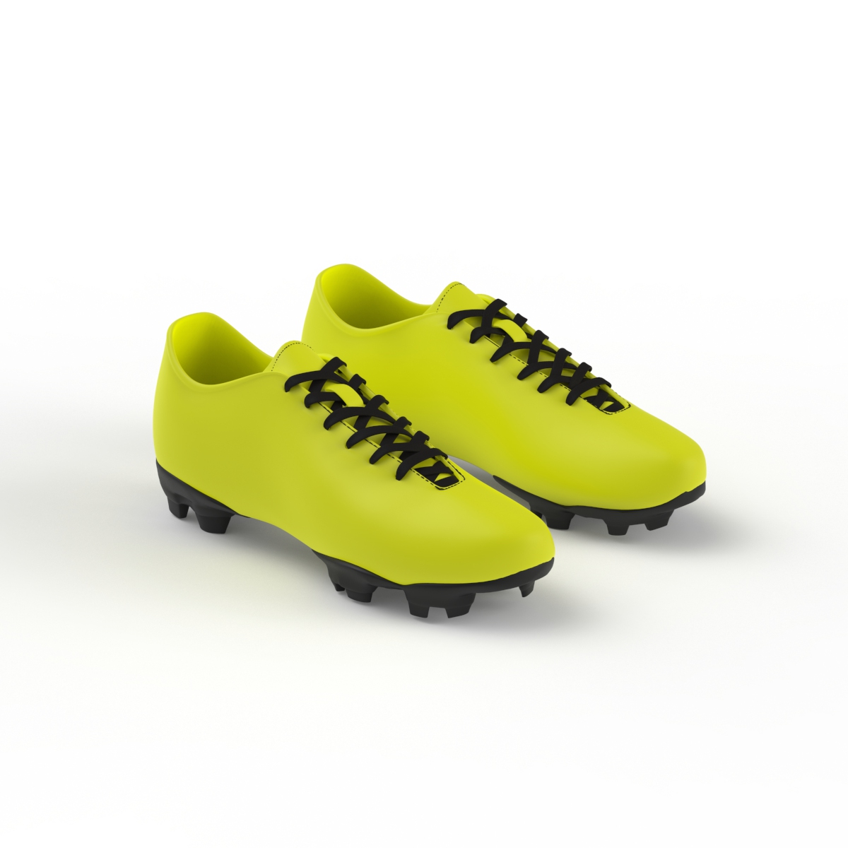 Football Yellow Shoes 02 3D Model