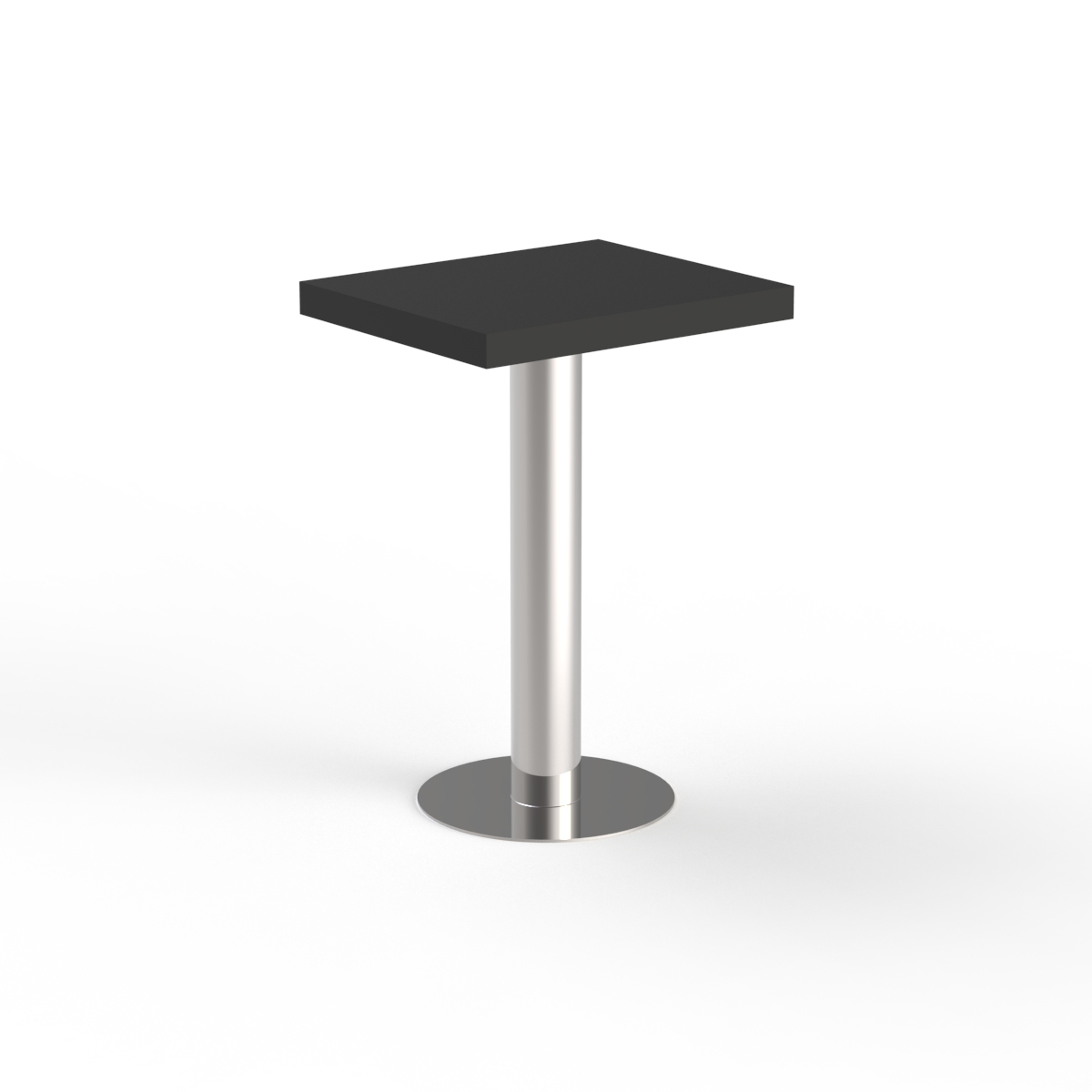 Rectangular Metal Stand Table 01 3D Model
