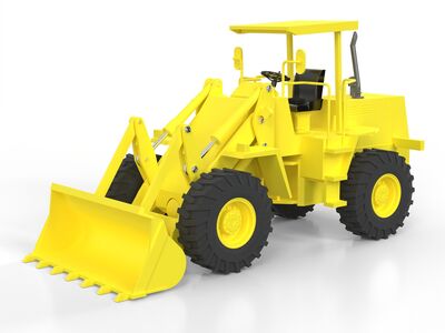 Bulldozer Toy 3D Model