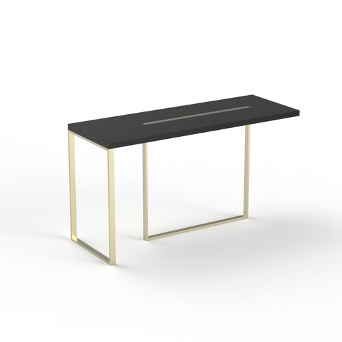 High Rectangular Metal Stand Table 01 3D Model