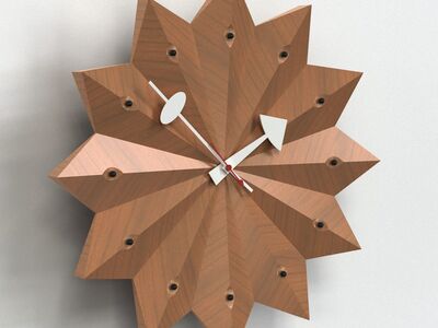 Nelson Fan Clock 3D Model