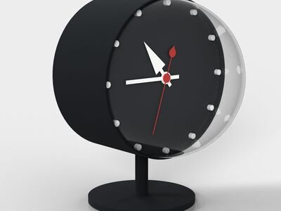 Night Desk Clock 3D Model