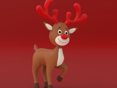 Rudolf Reindeer 3D Model