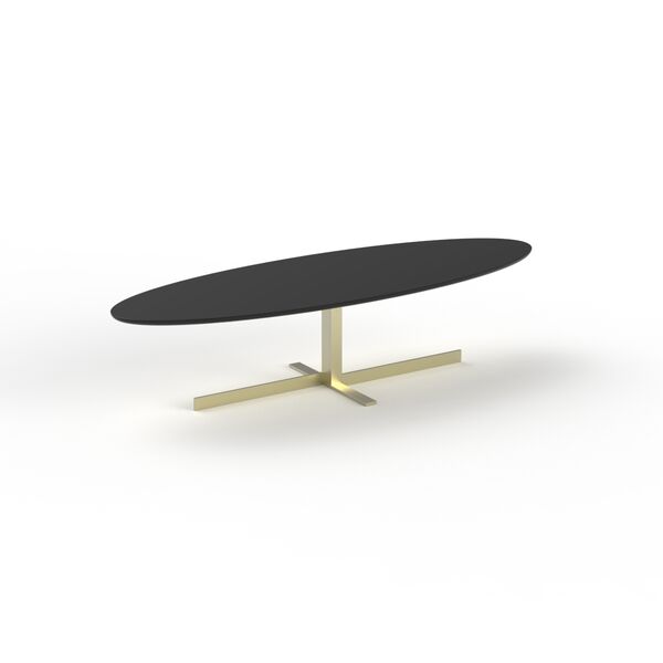 Table Low Oval Top Wood Metal Stand_01