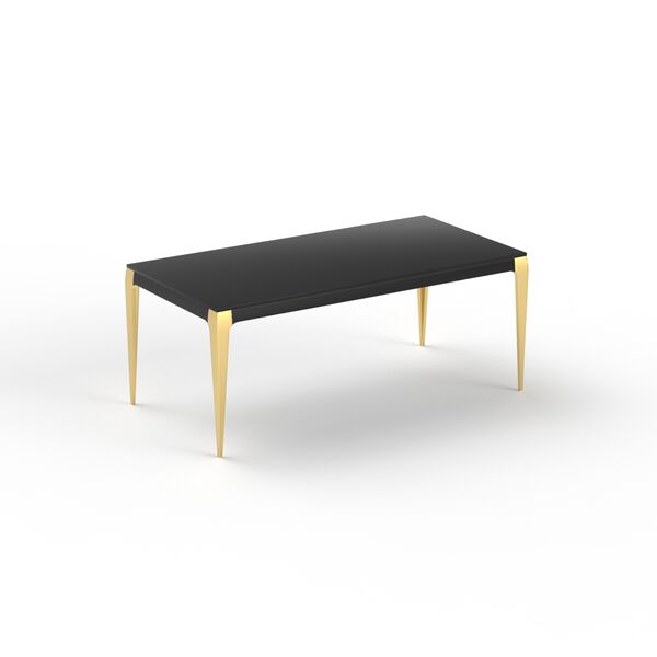 Table Low Rectangular Top Wood Metal Legs_03