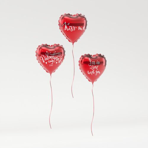 San Valentine´s Heart Ballons