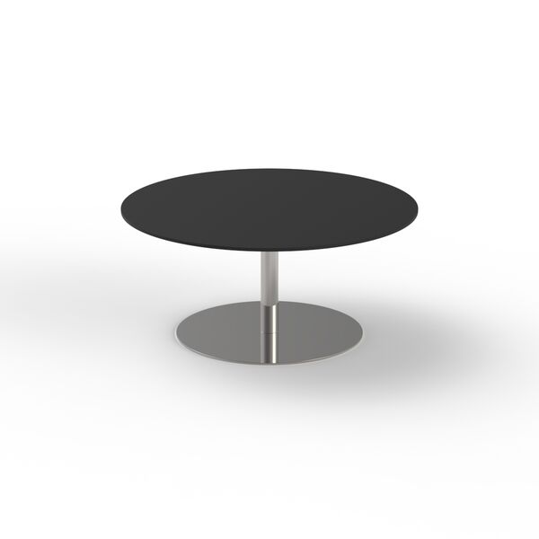 Table Low Round Black Top Metal Stand_03