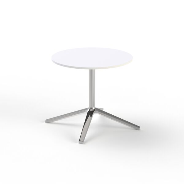 Table Low Round White Top Metal Stand_02