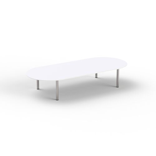 Reunion White Top Metal Stand Table 01 3D Model