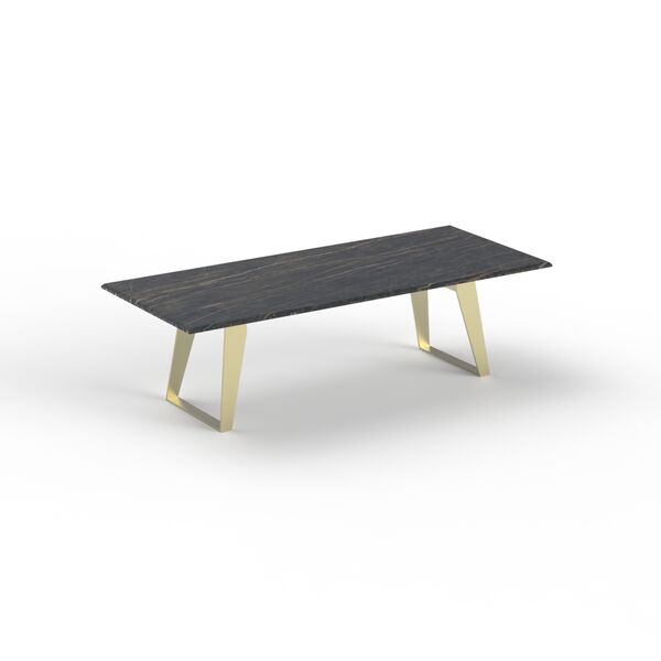 Table Rectangular Marble Top Metal Stand_06