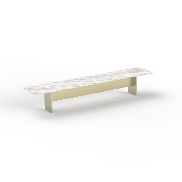 Table Rectangular Marble Top Metal Stand_09