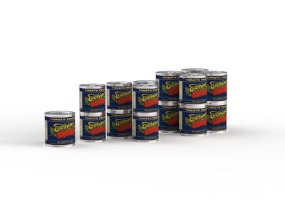 Cans Set Tin 01 3D Model