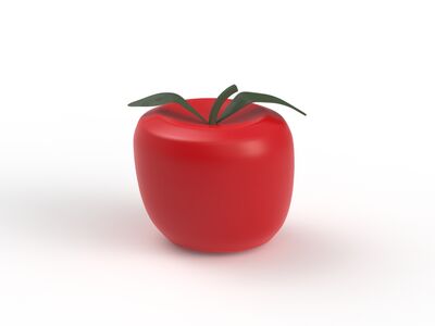 Red Tomato 02 3D Model