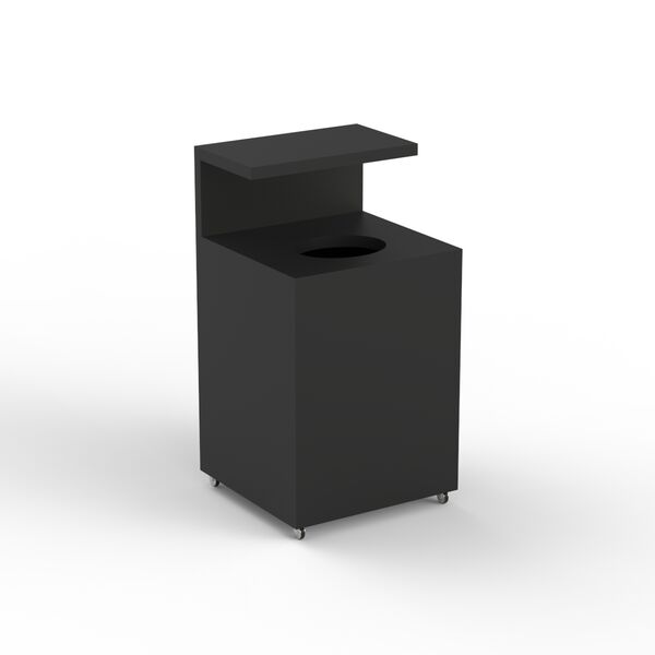 Trash bucket Black Wood_01