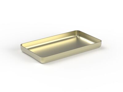 Metal Classic Tray 03 3D Model