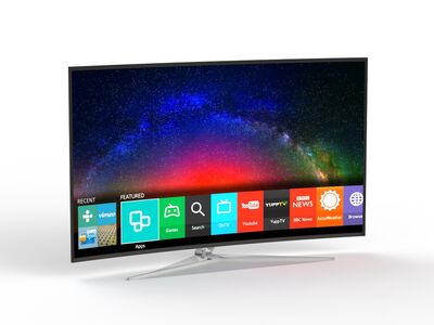 TV Samsung 4k Curved 65" 01 3D Model