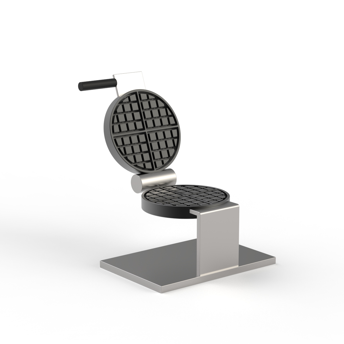 Maker Metal Gray Waffle 01 3D Model