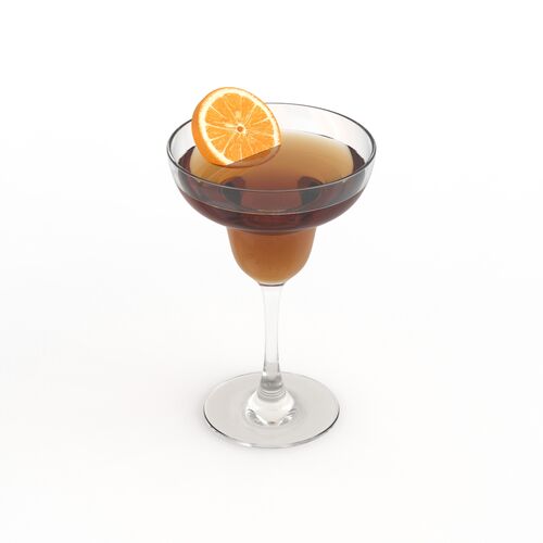 Cocktail Margarita Glass 02 3D Model