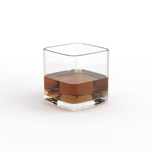 Whiskey Old Fashioned Glass 01 3D Model