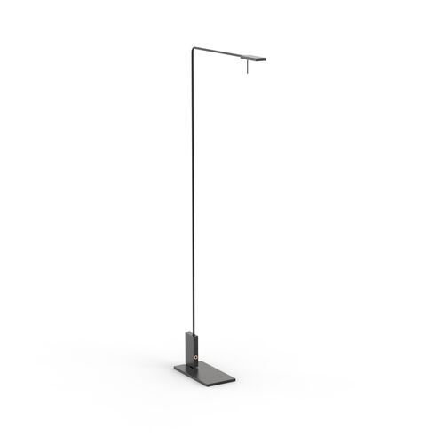 Floor Black Metal Lamp 02 3D Model