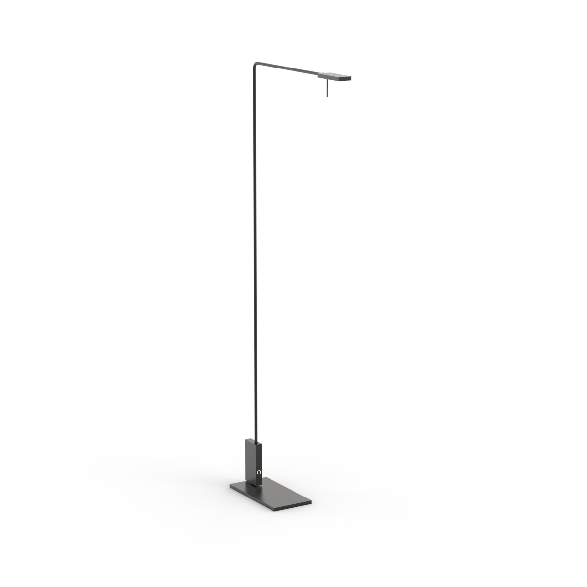 Floor Black Metal Lamp 02 3D Model