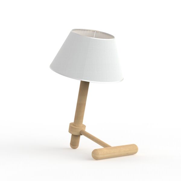 Lamp table wooden_01