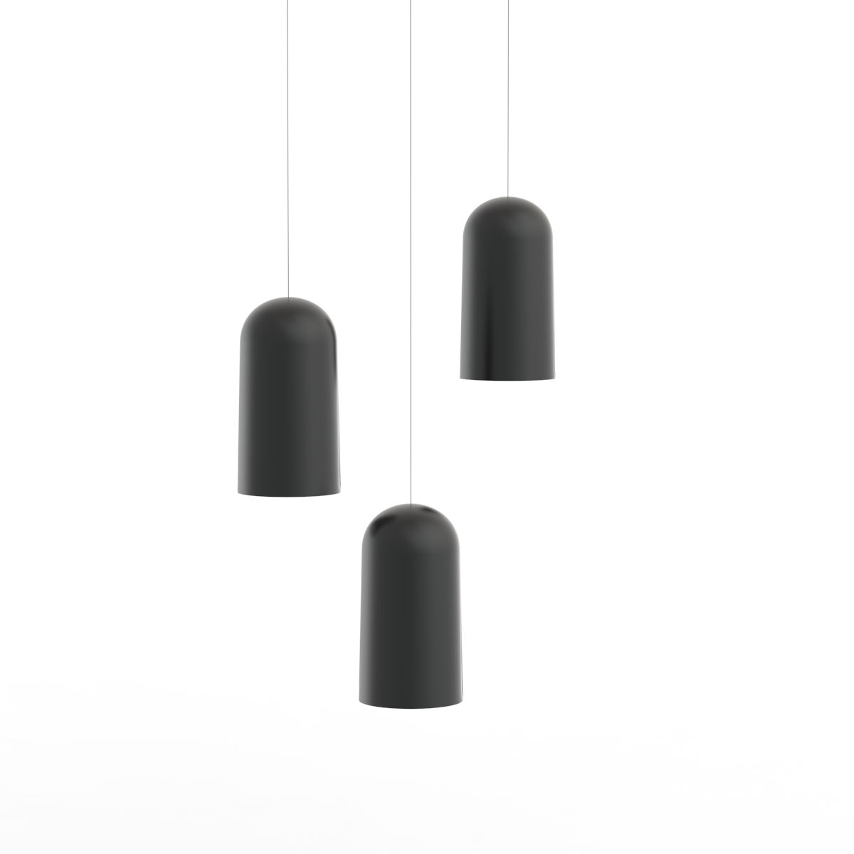 Pendant Black Lamp 01 3D Model